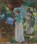 Dwie dziewczynki z parasolami - John Singer Sargent — widok dzieła