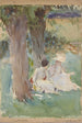 Pod Wierzbowymi Drzewami - John Singer Sargent — widok dzieła