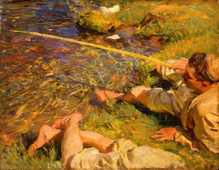 John Singer Sargent - Val dAosta A Man Fishing.webp