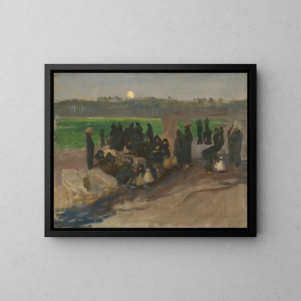 Nosiciele wody na Nilu - John Singer Sargent — oprawiony obraz na ścianie
