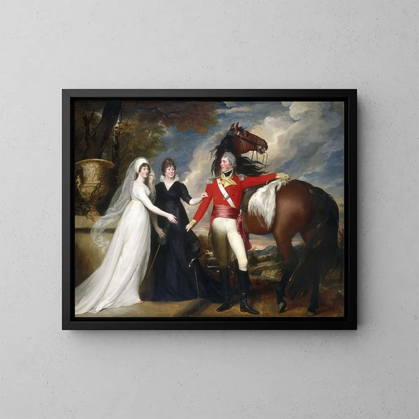 pułkownika Williama Fitcha oraz jego sióstr Sarah i Ann Fitch - John Singleton Copley — oprawiony obraz na ścianie