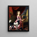 Młoda kobieta z ptakiem i psem - John Singleton Copley — oprawiony obraz na ścianie