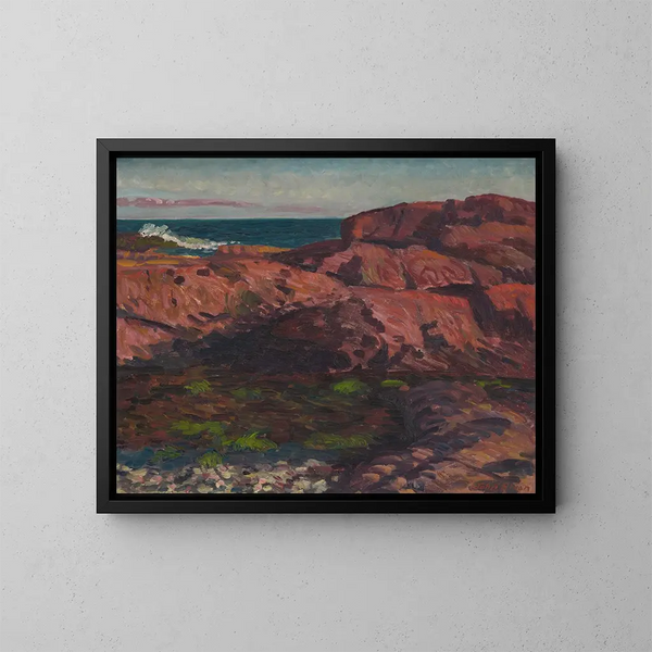 Południowe popołudnie na Red Rocks - John Sloan — oprawiony obraz na ścianie