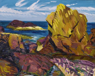 żółtej skały w Gloucester - John Sloan — widok dzieła