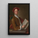 Sir John Rushout - John Smibert — oprawiony obraz na ścianie