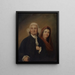 Le gouverneur Jonathan Trumbull Sr et Mme Trumbull Faith Robinson - John Trumbull — oprawiony obraz na ścianie