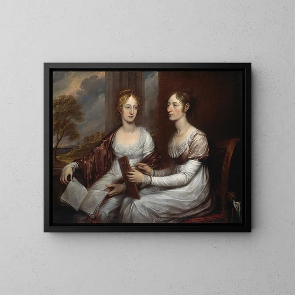 Les demoiselles Mary et Hannah Murray - John Trumbull — oprawiony obraz na ścianie