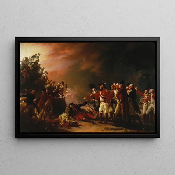 La Sortie de la garnison de Gibraltar - John Trumbull — oprawiony obraz na ścianie
