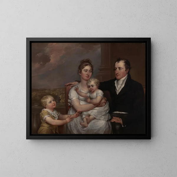 La famille Vernet - John Trumbull — oprawiony obraz na ścianie