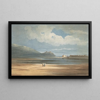 John Varley - Harlech Castle across the Traeth Mawr.webp