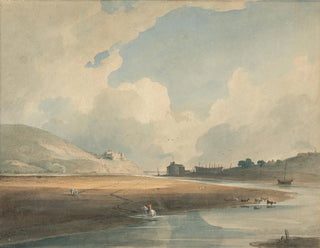 John Varley - Harlech Castle and Twgwyn Ferry.webp