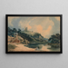 Knaresborough nad rzeką Nidd w Yorkshire - John Varley — oprawiony obraz na ścianie