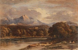 John Varley - Mountainous Landscape with Lake.webp