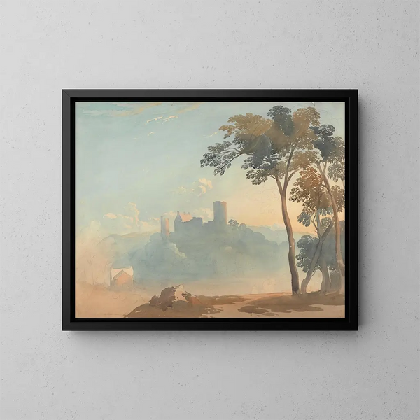 Le château sur la colline - John Varley — oprawiony obraz na ścianie