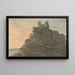 Mont Saint-Michel, Kornwalię - John Warwick Smith — oprawiony obraz na ścianie