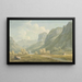 wioski Stonethwaite i Eagle Cragg Borrowdale - John Warwick Smith — oprawiony obraz na ścianie