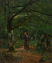 W lesie Fontainebleau Las Fontainebleau - John Washington Love — widok dzieła