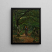 W lesie Fontainebleau Las Fontainebleau - John Washington Love — oprawiony obraz na ścianie