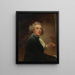 Portret artysty do pasa trzymający portfolio - John Westbrooke Chandler — oprawiony obraz na ścianie