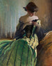 Studium w czerni i zieleni - John White Alexander — widok dzieła