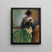 Studium w czerni i zieleni - John White Alexander — oprawiony obraz na ścianie
