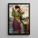 Un juste reflet - John William Godward — oprawiony obraz na ścianie