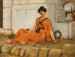 La Fille aux fleurs - John William Godward — widok dzieła