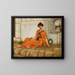 La Fille aux fleurs - John William Godward — oprawiony obraz na ścianie