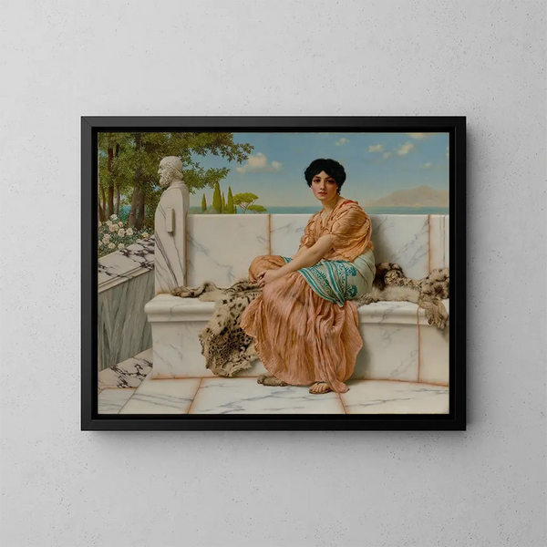 Rêverie - John William Godward — oprawiony obraz na ścianie