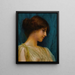 Studium głowy dziewczynki - John William Godward — oprawiony obraz na ścianie