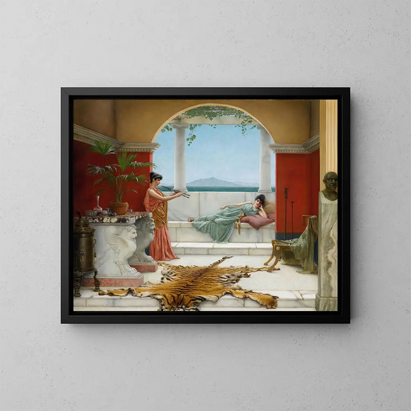 La douce sieste d'un jour d'été - John William Godward — oprawiony obraz na ścianie