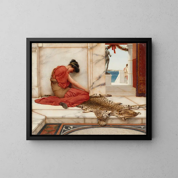 La Dispute - John William Godward — oprawiony obraz na ścianie