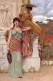 Czekając na procesję - John William Godward — widok dzieła