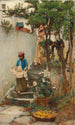Un Jardin d'orangers - John William Waterhouse — widok dzieła