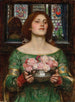 Zbieraj różowe guziki, póki jest maj - John William Waterhouse — widok dzieła
