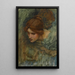 Studium głowy Wenus w Przebudzeniu Adonisa - John William Waterhouse — oprawiony obraz na ścianie