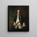 Portret oficera marynarki znanego jako Augustus Keppel - John Wollaston młodszy — oprawiony obraz na ścianie