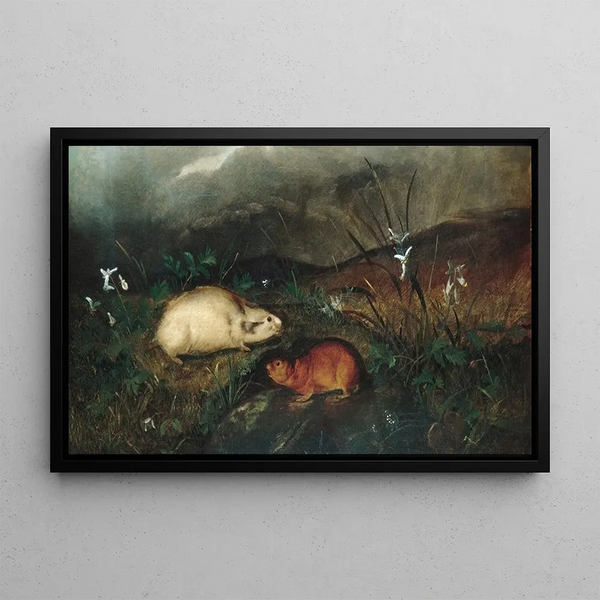 Lemming z Zatoki Hudsona - John Woodhouse Audubon — oprawiony obraz na ścianie