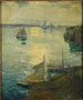 Scena nadbrzeżna z statkami - Jonas Lie — widok dzieła