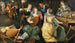 Jedna kompania muzyków - Joos van Winghe — widok dzieła
