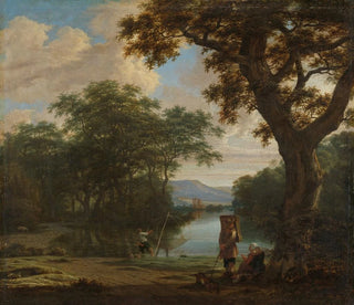 Joris van der Haagen - Landscape with Fisherman with a square Net.webp