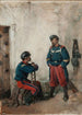 dwóch żołnierzy - José Benlliure y Gil — widok dzieła