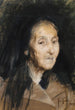Tête de femme âgée - José Malhoa — widok dzieła