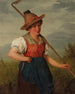 Portret młodej dziewczyny w tradycyjnym stroju - Josef Böche — widok dzieła