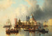 Wenecja, animacja w pobliżu Punta della Dogana i Santa Maria della Salute - Josef Carl Berthold Püttner — widok dzieła