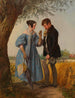 La rencontre - Josef Danhauser — widok dzieła