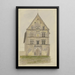 L'hôtel de ville de Karlstadt am Main - Josef Ferdinand Becker — oprawiony obraz na ścianie