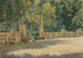 Taras w ogrodach Villa Borghese w Rzymie - Josef Theodor Hansen — widok dzieła