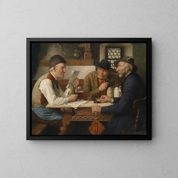 La ronde de l'auberge - Josef Wagner-Höhenberg — oprawiony obraz na ścianie