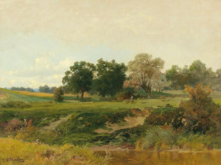 Josef Willroider - Landscape with Woman Gathering Wood.webp